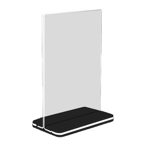 Bán buôn 15*10cm t-shape Acrylic menu khung quảng cáo hiển thị thực tế đứng cho nhà hàng văn phòng cửa hàng - Product Image 1