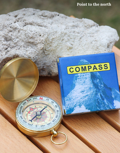 JK-ZNZ-022 extérieur Portable voyage randonnée géologique laiton cuivre lumineux boussole Vintage cadran solaire Brujula boussole Camping cadeau - Product Image 4