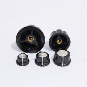 MF-A05 Bakelit knopf Verstärker knopf Lautstärke regler Drehknopf schraube Bakelit, Wellen loch durchmesser 6mm 6,4mm - Product Image 1