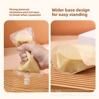 Sac en nylon transparent épaissi avec bec verseur, résistant aux hautes températures, idéal pour le lait de soja, les sauces et les herbes médicinales traditionnelles chinoises
