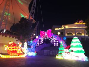 2024 Santa Sleigh cảnh quan chế biến tùy chỉnh Inflatable giáng sinh trang trí ngoài trời không thấm nước mới Trung Quốc giáng sinh đèn lồng - Product Image 3