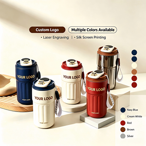 <span class=keywords><strong>Tazza</strong></span> Termica da Viaggio in Acciaio Inox 304 da 450 Ml con Display LED Intelligente, Riutilizzabile, con Coperchio - Product Image 6