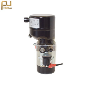 Unidad de Potencia Hidráulica de 12 Voltios y 1.2KW, 3 Litros, de Hierro Fundido, Pequeña Estación Hidráulica, Unidad de Potencia con Bomba Hidráulica de Elevación Automática - Product Image 4