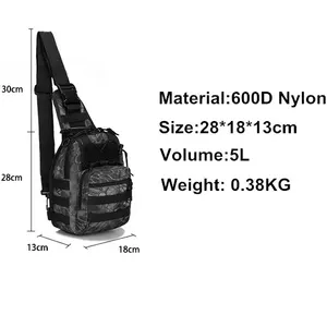 Tactical Sling Bag Shoulder Tactical Crossbody Bag Hiking Camping Hunting Backpack