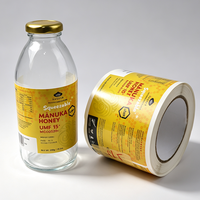 Impression d'autocollants personnalisés, étiquettes imperméables, papier autocollant en rouleau, étiquettes en vinyle pour bouteilles en verre, rouleau d'autocollants pour bouteilles