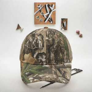 Casquette de baseball camouflage Real Tree à visière incurvée, ajustable, pour adulte, en polyester, imprimé numérique, promotionnelle - Product Image 3