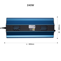 Panneau LED de culture 240W LM30B pour IR IP65 Bloom, plantes médicinales commerciales, système hydroponique d'intérieur