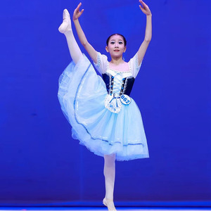 Vestido de Ballet sin Mangas de Seda para Niñas, Variaciones de Cereza de la Condesa, Pas de Deux, Traje de Cereza para Actuación Escénica - Product Image 5