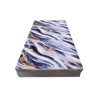 Panneau en marbre brillant avec revêtement UV, motif marbre, très demandé, pour portes d'armoires de cuisine et panneaux de meubles