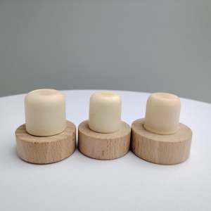 Meilleures ventes Petite bouteille en verre imprimée en <span class=keywords><strong>couleur</strong></span> différente Bouchons de <span class=keywords><strong>vin</strong></span> en liège fantaisie personnalisés en bois - Product Image 4