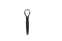 Ensemble noir de 3 pièces boîte de couleur métal acier inoxydable grattoir à langue nettoyage enlever la mauvaise haleine outil avec boîte de voyage