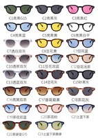 Lunettes de soleil rondes classiques vintage QSKY avec logo personnalisé, monture petite, pour homme, noires, UV400, dégradé multicolore, avec rivets