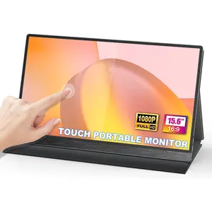 Monitor Touchscreen HDR 15.6 P da 1080 pollici altoparlanti duel Premium ips Monitor LCD USB portatile esterno per Laptop per Ps5