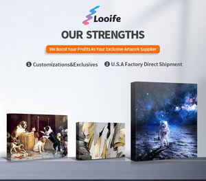 Looife Halloween automne ferme toile mur Art-rustique grange et citrouille <span class=keywords><strong>chemin</strong></span> scène, <span class=keywords><strong>campagne</strong></span> décor à <span class=keywords><strong>la</strong></span> maison - Product Image 4