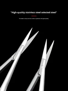 Forbici microchirurgiche per cornea con testa dritta e curva, strumenti per chirurgia della doppia palpebra - Product Image 6