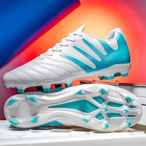 Scarpe da Calcio <span class=keywords><strong>Senza</strong></span> <span class=keywords><strong>Lacci</strong></span> FG, Scarpini da Calcio Unisex Professionali in Maglia, per Allenamento Esterno Primavera-Autunno, Logo Personalizzabile - Product Image 1