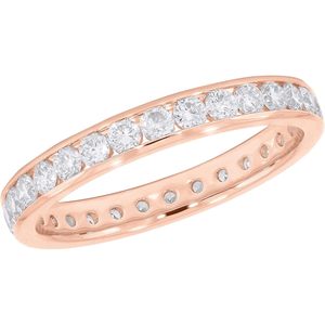 Keeva Jewels 1.00Ct F-G/VS แข็งทองแหวนแต่งงานชุดช่องแล็บปลูกเพชรแหวนดี - Product Image 3