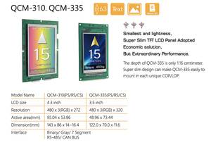 หน้าจอ TFT LCD ขนาด 4.3 นิ้ว รุ่น HMT QCM-310RS/CS/PS สำหรับลิฟต์ พร้อมอินเทอร์เฟซ RS485/CANBUS/Parallel CE Mark และรับประกัน 1 ปี - Product Image 2