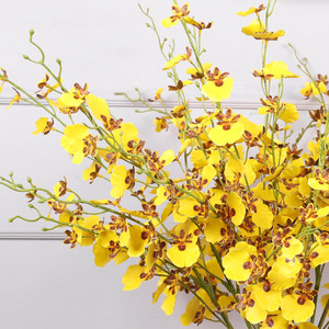 Orquídeas Artificiales Oncidium Qihao, Amarillas, de Alta Simulación, Decoraciones para Bodas, Arreglos Florales para el Hogar - Product Image 2