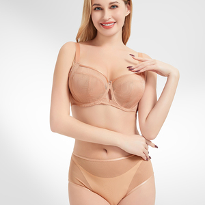 En stock, vente en gros, soutien-gorge en dentelle à maille sans rembourrage, taille plus, avec armatures pour poitrine généreuse, <span class=keywords><strong>lingerie</strong></span> sexy avec un niveau de maintien léger - Product Image 6