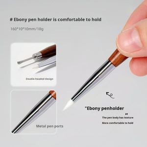 Stylo à ongles double tête en silicone pour sculpture, gaufrage, peinture et application de colle, pinceau d'art pour ongles - Product Image 4
