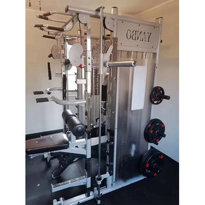 Station de <span class=keywords><strong>musculation</strong></span> multifonctionnelle unisexe pour <span class=keywords><strong>la</strong></span> <span class=keywords><strong>maison</strong></span>, équipement de fitness complet avec machine Smith en acier pour les exercices de <span class=keywords><strong>musculation</strong></span> des épaules, du dos, de <span class=keywords><strong>la</strong></span> poitrine et des jambes - Product Image 4
