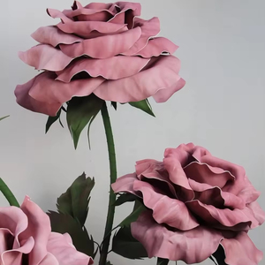 Rosas Gigantes Artificiales de <span class=keywords><strong>EVA</strong></span> Rosa, Decoración para Bodas y Fiestas, Exhibición para Tiendas, Venta Caliente - Product Image 6
