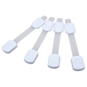 Adjustable Child Safety <b>Locks</b> For <b>Cabinet</b> Doors Plastic <b>Lock</b> <b>Straps</b> With Adhesive Mounting 400 Pcs Pack - Product Image 3