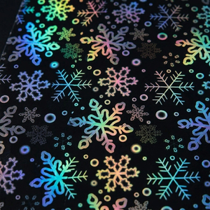 Pellicola per Laminazione a Freddo Resistente all'Umidità, Rotolo di Overlay Laminato con Glitter e Fiocchi di Neve per Protezione Prodotti di Marca - Product Image 3