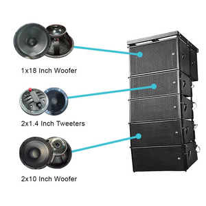 Fabrika PA Sistemi 10 İnç Line Array Hoparlörler, 18 İnç Subwoofer Sahne Ses Sistemi Ekipmanları Kilise Düğünleri İçin - Product Image 6