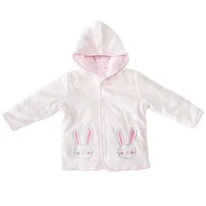 Vendite dirette della fabbrica maglie a manica lunga cotone organico jacquard velluto neonata cappotti per bambini capispalla giacche e capispalla per bambini