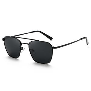 Nouvelles lunettes de soleil polarisées pour hommes, monture en métal noire, verres TAC UV400, type 3, protection solaire 100% UV - Product Image 1