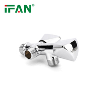 Válvula Angular de Latón de 1/2'' para Baño, Accesorios Económicos para Inodoro IFAN, Válvula Angular de Apertura Lenta para Bidé