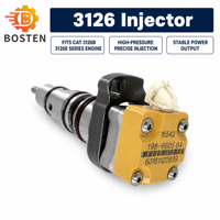 Injecteur de carburant Diesel 222-5965 188-1320 178-0199 198-6605 pour moteur de série CAT 3126B 3126E, pièces du système moteur d'excavatrice