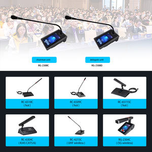 Système de conférence sans fil Microphone vidéo sans fil Système de conférence audio numérique Microphone de <span class=keywords><strong>table</strong></span> Microphone de bureau avec <span class=keywords><strong>hôte</strong></span> - Product Image 3