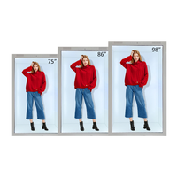 32''43''49'' intérieur 3D hologramme écran tactile interactif LCD boîte transparente vitrine d'affichage LCD