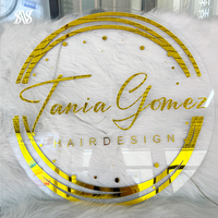Enseigne commerciale avec logo personnalisé, enseigne de salon, enseigne de haute qualité, design de logo, enseigne extérieure avec lettres, enseigne à DEL 3D