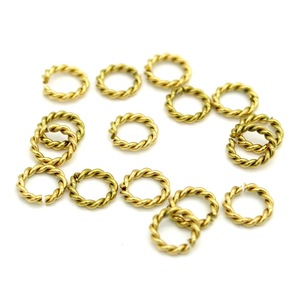 Bijoux Anno - Boucle ouverte torsadée en acier inoxydable 10 mm - Accessoires de bijouterie DIY pour bracelet, collier, liens de connexion - Product Image 2