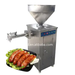 Industrial Automatic Big Sausage Stuffing Fill Twist Maker Sausages Filler Stuffer Make Machine Price