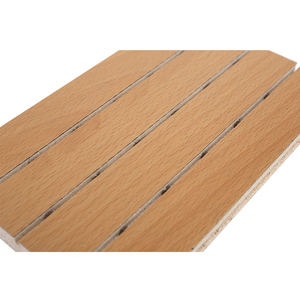 Giá Tốt Nhất Tấm Tường Acoustic Trang Trí Slat Gỗ <span class=keywords><strong>MDF</strong></span> Âm Thanh Hấp Thụ Chất Lượng Cao Đục Rãnh Cho Nội Thất Tường - Product Image 3