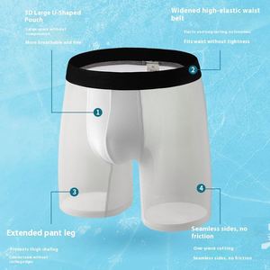 Calzoncillos Boxer de Malla Tejida Transparente para Hombre, Cintura Media, Antibacterianos, Finos, Frescos y Transpirables para Verano, Tallas Grandes, Sexy - Product Image 3