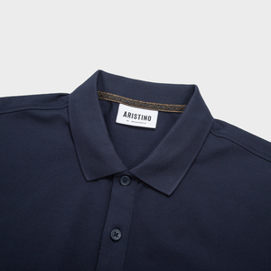 Aristino Homme 97% Coton Mercerisé 3% Spandex Tissu Large Bouton Smart Chemise Décontractée Coupe Régulière Manches Courtes Solide - Product Image 2