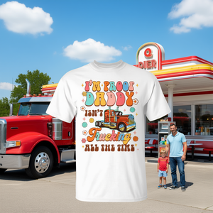 Camiseta para papá camionero, soy prueba de que papá no viaja en camión todo el tiempo, regalo divertido para la familia de camioneros - Product Image 3