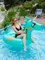 Nouveau style de flotteur gonflable géant en forme de dragon pour piscine avec poignées renforcées, transat flottant pour adultes