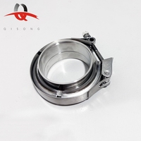 Kit de colliers de serrage rapides en acier inoxydable de 2,5 pouces de type V pour tuyau turbo