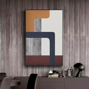 <span class=keywords><strong>TOPART</strong></span> Ta24-W13176 Tableau abstrait de luxe personnalisé avec cadre doré, impression numérique sur toile aquarelle encadrée, peinture écologique - Product Image 2