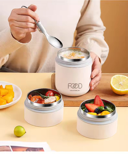 Boîte à lunch chauffante électrique moderne rectangulaire brillante sans eau, en cuivre, pliable, chauffe-plat portable, capacité 0-1L - Product Image 3