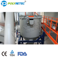 Línea Completa de Reciclaje de Plástico Polyretec para Botellas de PET Etiquetadas, Línea de Trituración y Lavado con Certificado de No Objetión de la FDA