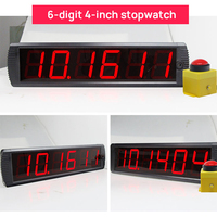 Ganxin LED 6-stellige Ziffernanzeige 10-Sekunden-Reaktions-Stoppuhr Digitaler 10s Challenge-Spiel-Timer mit Start-Stopp-Tastensteuerung