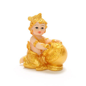 Venta al por mayor de resina India artesanía Diwali Day Mandir Temple Pooja decoración del hogar dios hindú estatua estatuilla de Buda adornos para - Product Image 6